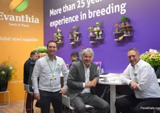 Seeds and young plants supplier and breeder Evanthia was of course again on the IFTF. Marvin together with his father Nico Grootendorst and in the middle Michaël Kester of Syngenta Flowers who visited the stand.